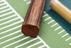 Couteau nakiri 16,5cm japonais artisanal Masutani martelé manche en chêne