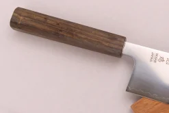 Couteau nakiri 16cm japonais artisnal Wusaki Hikari SLD manche bubinga
