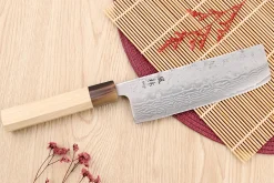 Couteau nakiri 16,5cm japonais artisanal Yuzo Haruto Damas