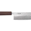 Couteau nakiri 16,5cm japonais artisanal Yuzo Enju Damas 440C