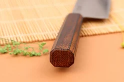 Couteau nakiri 16,5cm japonais artisanal Yuzo Enju Damas 440C