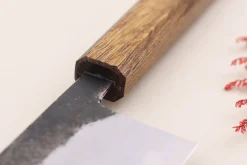 Couteau nakiri 16,5cm japonais artisanal Hado Sumi B1D manche en chêne