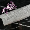 Couteau nakiri 16,5cm japonais artisanal Wusaki Kuronawa G3 damas