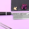 Couteau nakiri 16,5cm japonais artisanal Yuzo Kanko Damas SG2