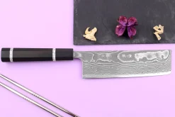 Couteau nakiri 16,5cm japonais artisanal Yuzo Kanko Damas SG2