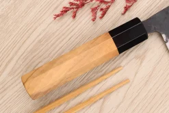 Couteau nakiri 16,5cm japonais artisanal Yoshimune par Kawamura Black WS2