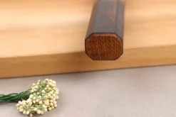 Couteau nakiri 17cm japonais artisanal Wusaki Yaketa VG10 damas chêne brûlé