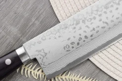 Couteau nakiri 16,5cm japonais artisanal Masutani VG10 Damas