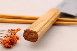 Couteau nakiri 16,5cm japonais artisanal Sakai Kikumori TS10 en chêne