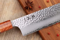 Couteau nakiri 17cm japonais artisanal Yuzo Akira Tsuchime VG10