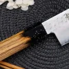 Couteau nakiri 16cm japonais Sakai Takayuki Kashi Urushi VG10 damas