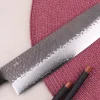 Couteau nakiri 17cm japonais Shizu Hamono Gen VG10 damas