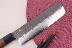 Couteau nakiri 17cm japonais Shizu Hamono Gen VG10 damas