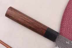 Couteau nakiri 17cm japonais Shizu Hamono Gen VG10 damas