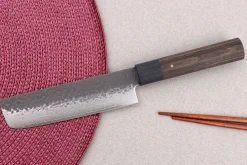 Couteau nakiri 13cm japonais Shizu Hamono Gen VG10 damas