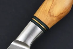 Couteau nakiri 18cm Ryda Knives ST650 Damas et manche en olivier