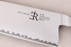 Couteau nakiri 18cm Ryda Knives A-30 San Maï et manche en noyer