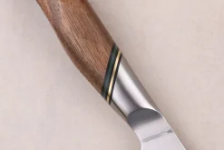 Couteau nakiri 18cm Ryda Knives A-30 San Maï et manche en noyer