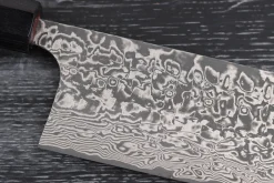 Couteau nakiri japonais artisanal Takeshi Saji R2 Nickel Damas 16,5cm