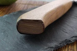 Couteau nakiri japonais artisanal Wusaki Nogami BS2 15cm manche en noyer