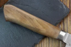 Couteau nakiri japonais artisanal Wusaki Nogami BS2 15cm manche en noyer