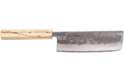 Couteau nakiri japonais artisanal Wusaki Nakata Erable BS2 16,5cm manche érable