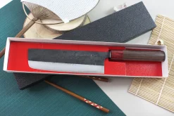Couteau nakiri japonais artisanal Wusaki Yuzo BS2 17cm
