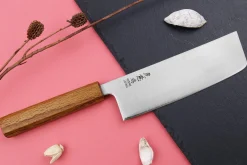 Couteau nakiri japonais artisanal Wusaki Migaki G3 16,5cm