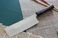 Couteau nakiri japonais artisanal martelé Yu Kurosaki Shizuku 16.5cm acier SG2