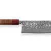 Couteau nakiri japonais artisanal Yoshimi Kato 16.5cm SG2 Damascus