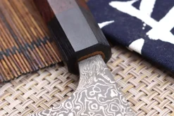 Couteau nakiri japonais artisanal Masakage Kumo 16,5cm damas 63 couches