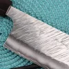 Couteau nakiri japonais artisanal Yu Kurosaki Fujin 16,5cm SG2 turquoise