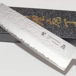 Couteau nakiri japonais Tamahagane Tsubame lame martelée 18cm acier VG5
