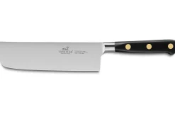 Couteau nakiri Sabatier Idéal Inox 100% forgé rivets laiton lame 16cm