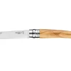 Couteau Opinel Effilé n°10 lame 10cm manche en olivier