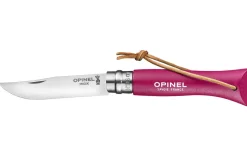 Couteau Opinel N°06 Baroudeur lame 7cm manche framboise