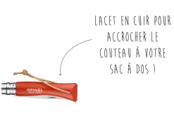 Couteau Opinel N°07 Baroudeur lame 8cm manche orange