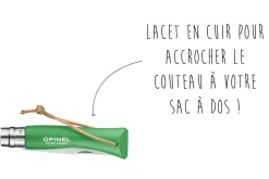 Couteau Opinel N°07 Baroudeur lame 8cm manche vert prairie