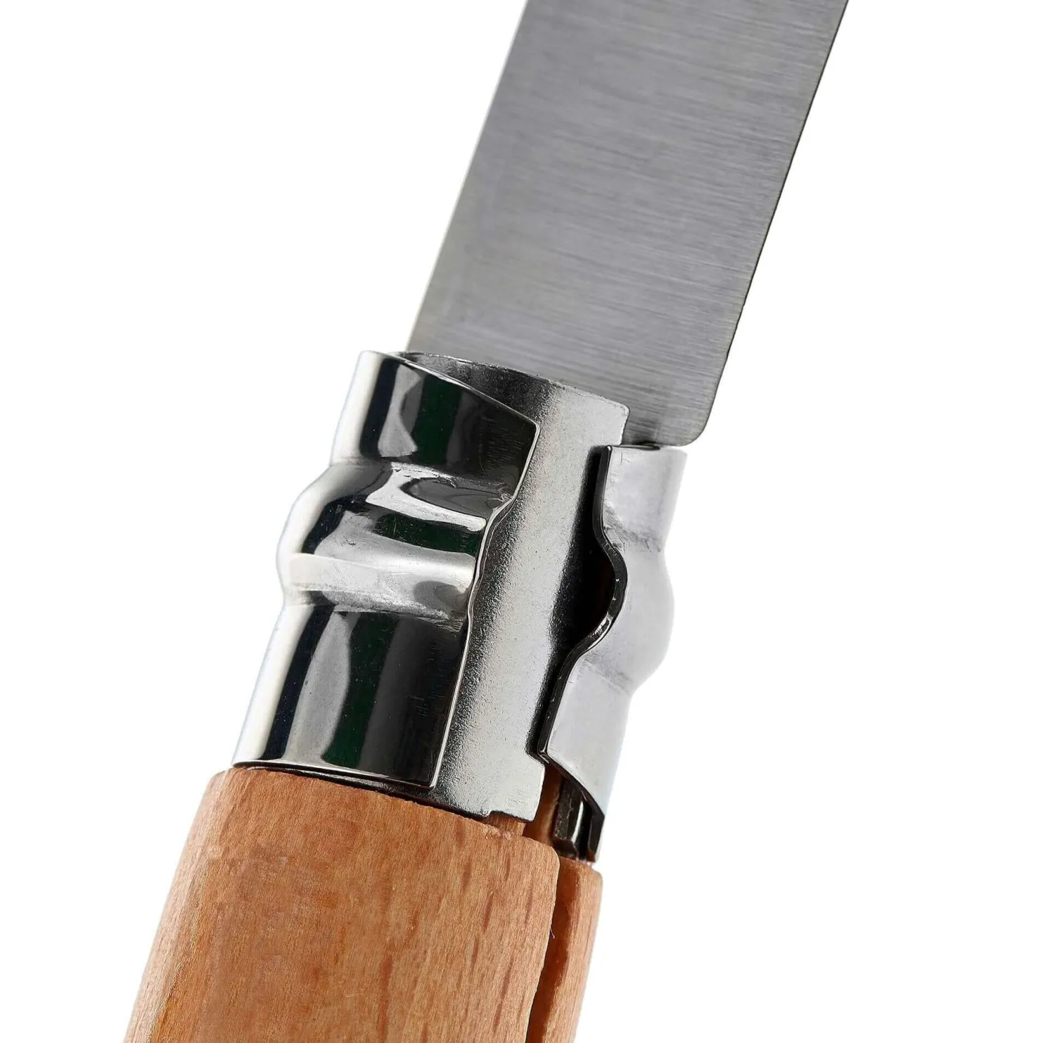 Couteau Opinel Tradition Carbone n°10 lame 10cm manche hêtre + virole tournante