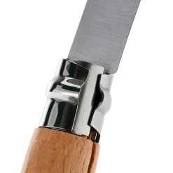 Couteau Opinel Tradition Carbone n°08 lame 8.5cm manche hêtre virole tournante