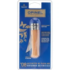Couteau opinel traditionnel n°8 lame 8.5cm virole tournante manche en hêtre