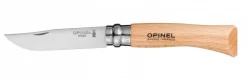 Couteau opinel traditionnel n°7 lame 8cm virole tournante manche en hêtre