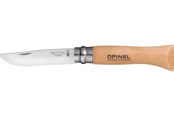 Couteau Opinel traditionnel N°06 lame 7cm virole tournante manche en hêtre