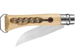 Couteau Opinel traditionnel n°10 lame 10cm virole tournante + tire-bouchon + décapsuleur