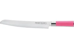Couteau à pain Dick Pink Spirit lame dentelée 26cm manche rose