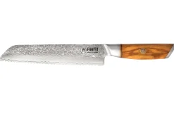 Couteau à pain Fukito Olive Damas 14Cr 21cm