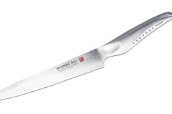 Couteau à pain japonais Global Sai M04 lame martelée 17cm
