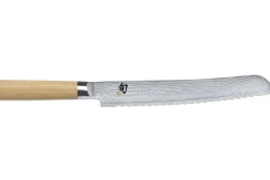 Couteau à pain japonais Kai Shun Classic White damas 33 couches 23cm