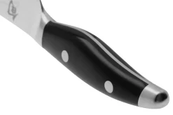 Couteau à pain japonais KAI Shun Nagare Black lame dentée damas 72 couches Dual Core 23cm manche bombé
