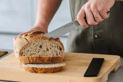 Couteau à pain Kitchen Aid Gourmet lame acier japonais 20cm + étui de protection